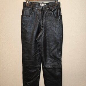 Twins Leather Co. (TLC) Women's Genuine Leather Pants, Size 8